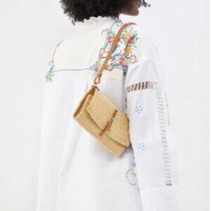 Muun Wicker Clutch Shoulder Bag